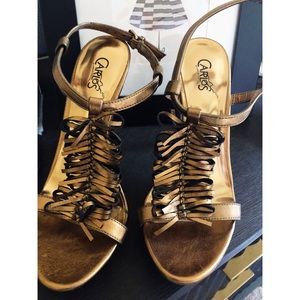 Bronze Carlos Santana Frill Heels